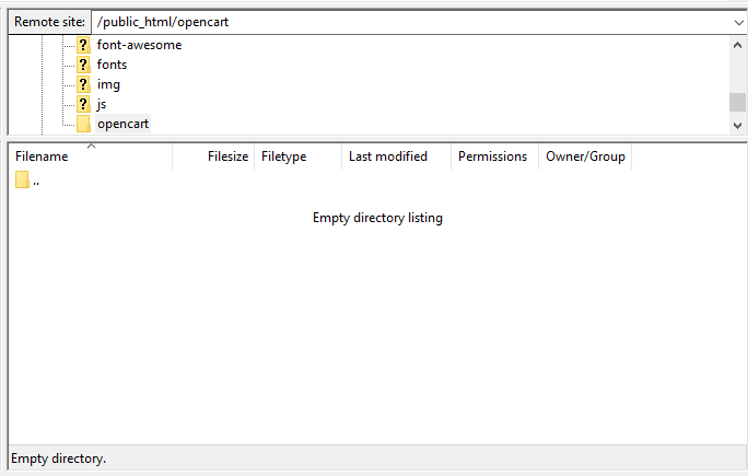Screenshot showing how to access public_html folder