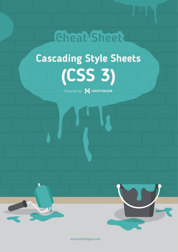 Hostinger's CSS Cheat Sheet PDF cover