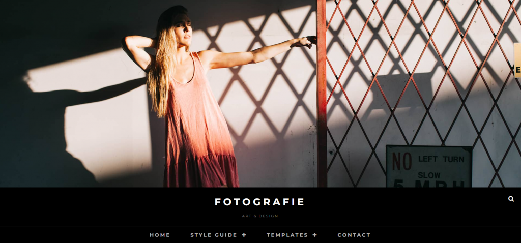 A demo of the Fotografie theme