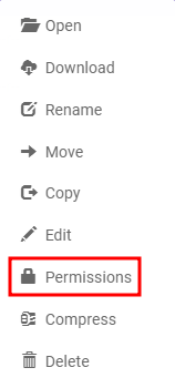 Choosing Permissions on Hostinger's File Manager