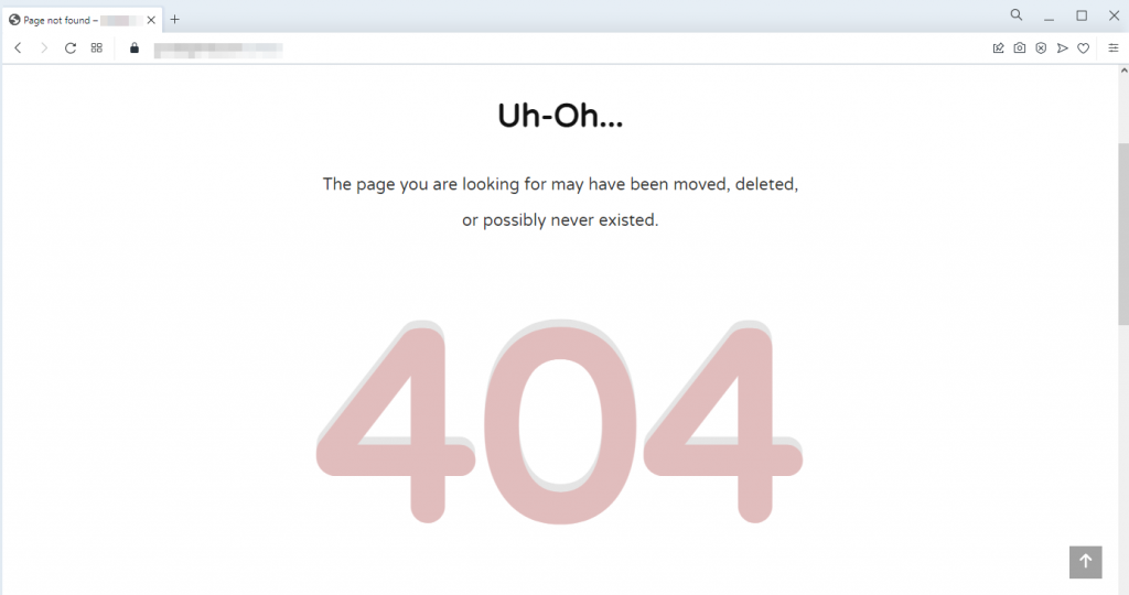 Error 404 on Opera