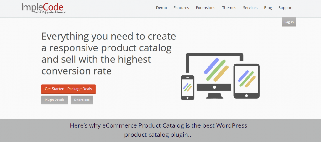 eCommerce Product Catalog helps WordPress sites create compelling product catalogs.

