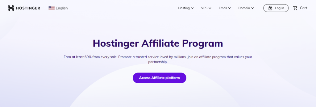 Hostinger affiliate program