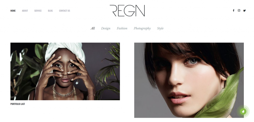 Regn WordPress Portfolio Theme