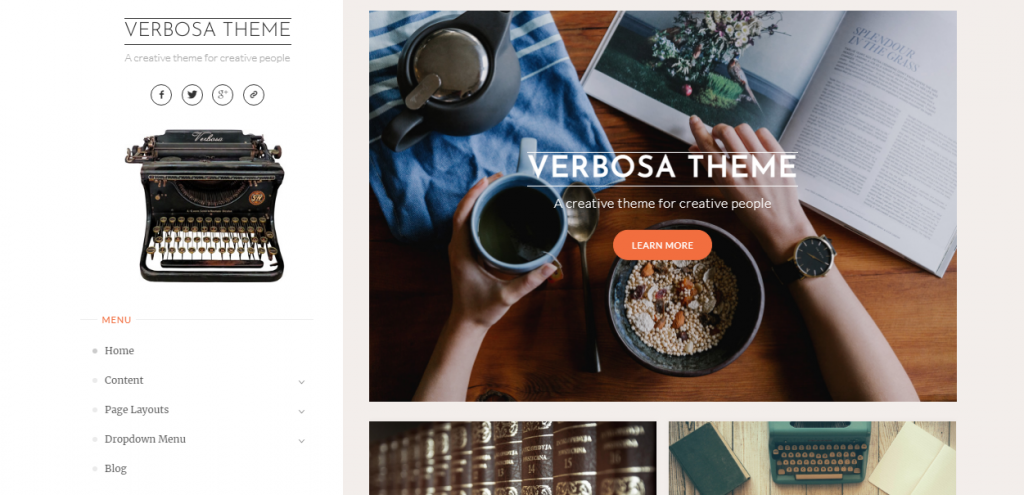Verbosa Free WordPress Blog Theme