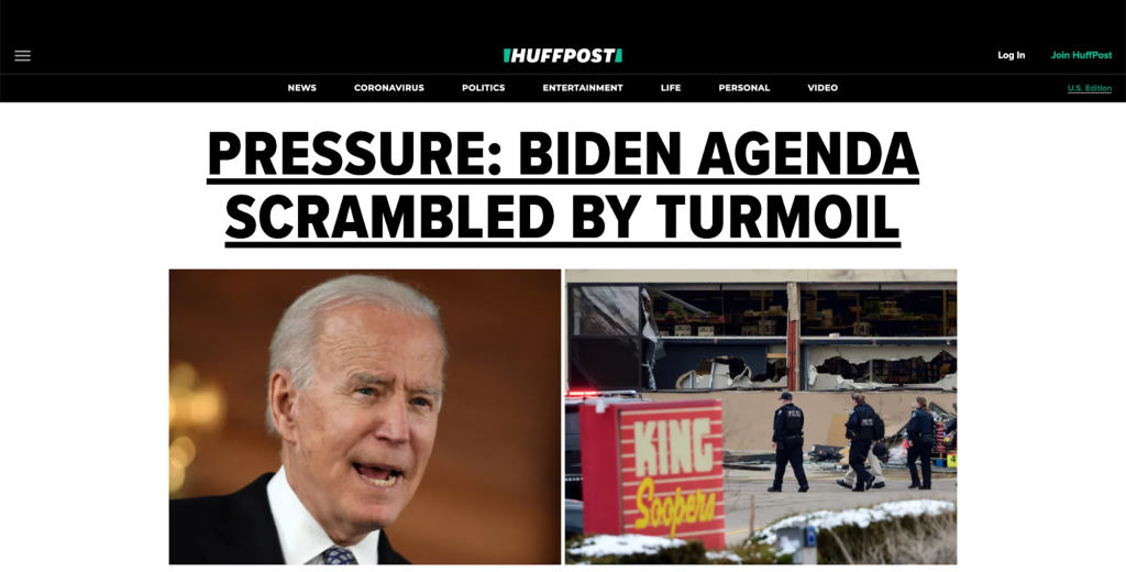 Huffpost featured post about Joe Biden