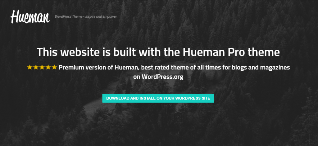 A demo of the Hueman WordPress theme
