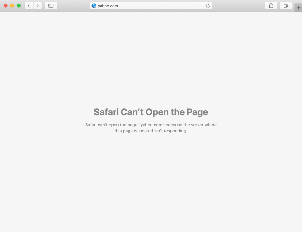 The ERR_CONNECTION_TIMED_OUT error on Safari
