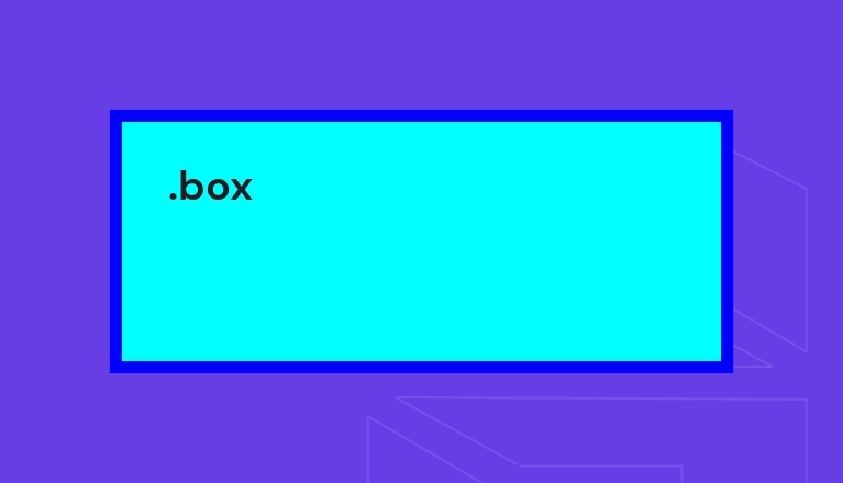 Preview of a standard CSS box