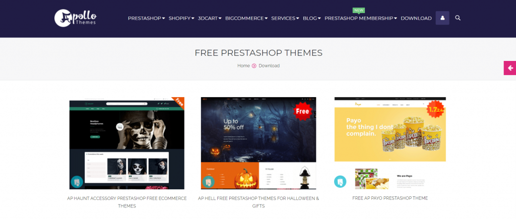 Theme options on a third-party marketplace