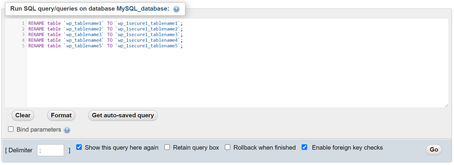 Screenshot showcasing the SQL Query Editor in use