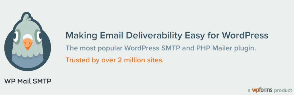 WP Mail SMTP: best WordPress plugin for sending newsletters.