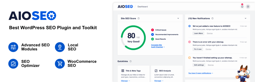 The banner of All in One SEO (AIOSEO)