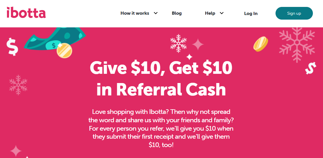 Ibotta referral program: Give $10, get $10 in referral cash