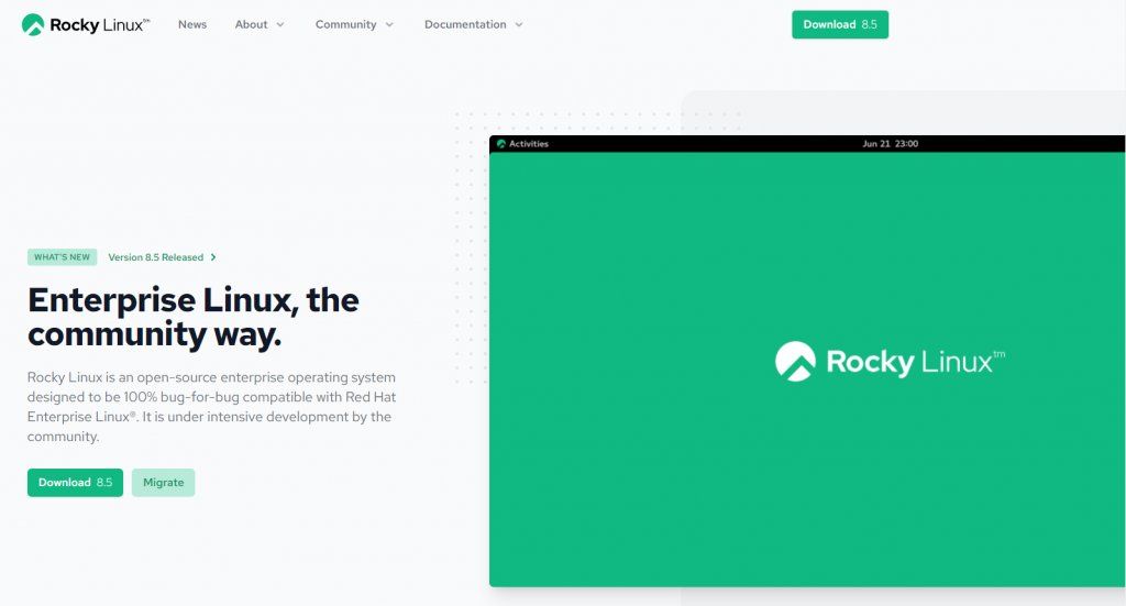 Rocky Linux official website