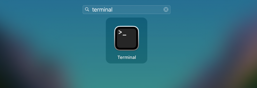 Terminal application on macOS