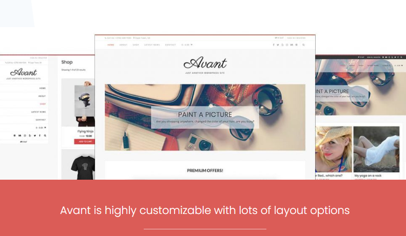 Avant is a perfect theme for fashion businesses and online stores