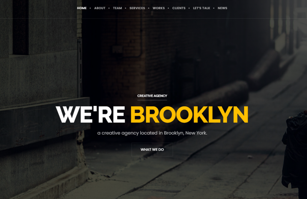 Brooklyn is a professional business theme focusing on speed and performance