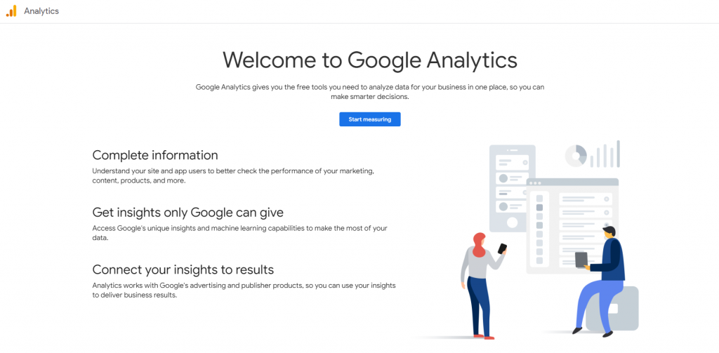 Web analytics tool Google Analytics
