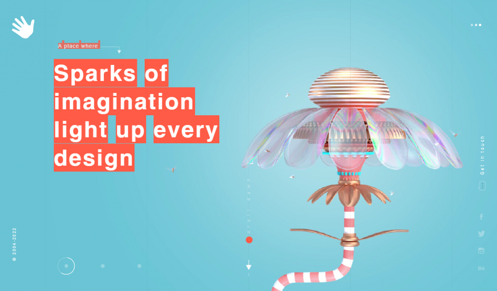 The homepage of eDesign Interactive, an award-winning website design agency
