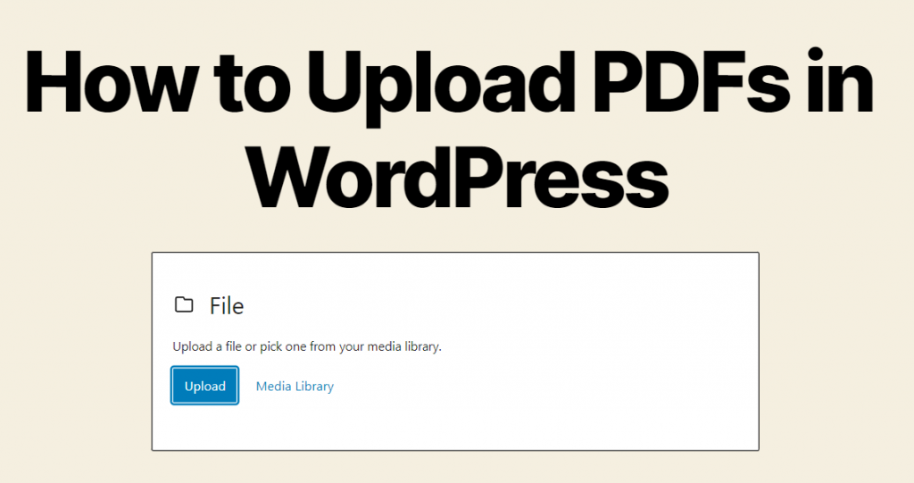 An example of a file block in the WordPress Gutenberg Editor