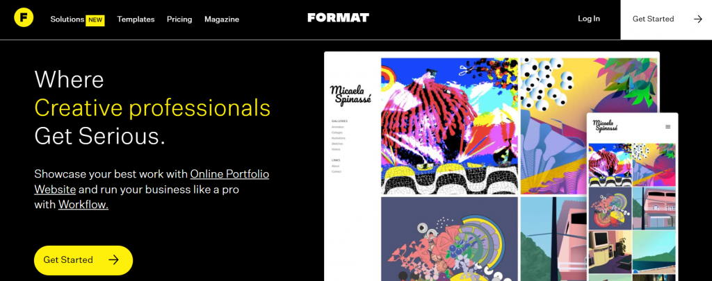 Format homepage