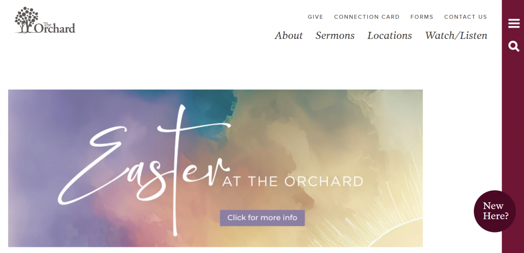 The Orchard's homepage
