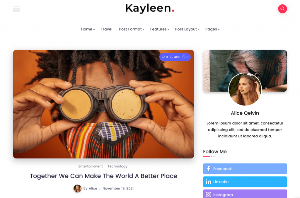Kayleen homepage