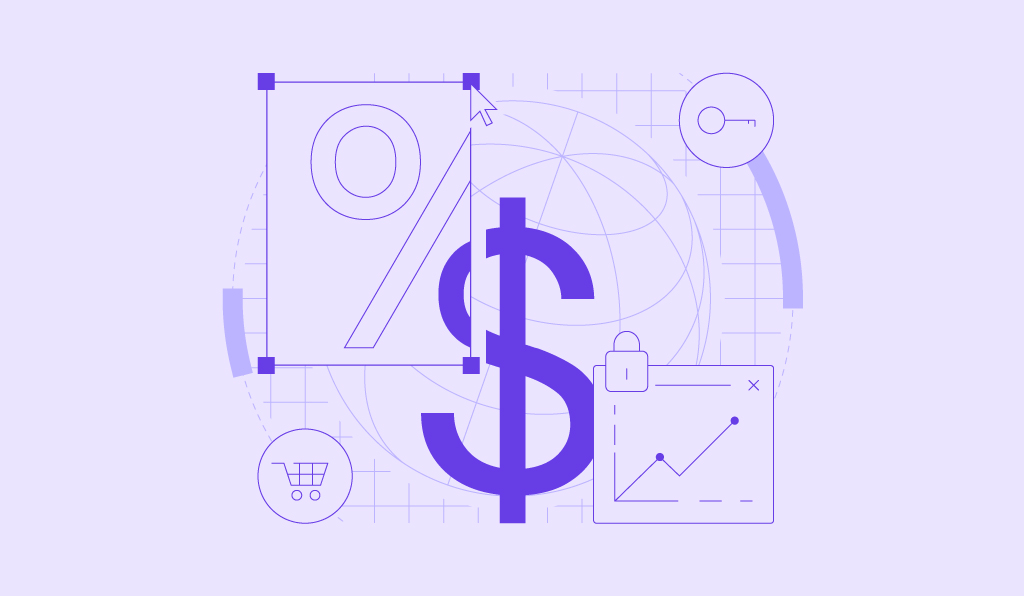 An illustration of a dollar sign and charts 