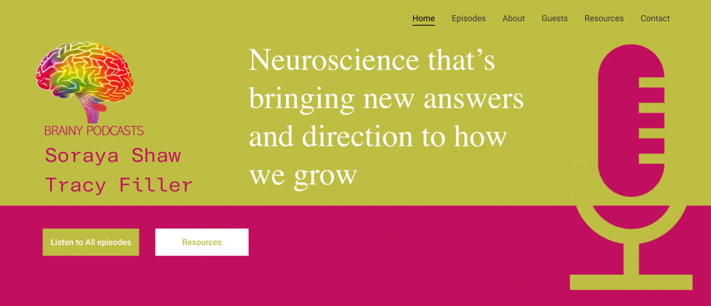Brainy Podcasts homepage