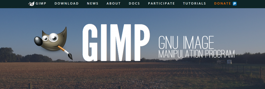 GIMP's homepage
